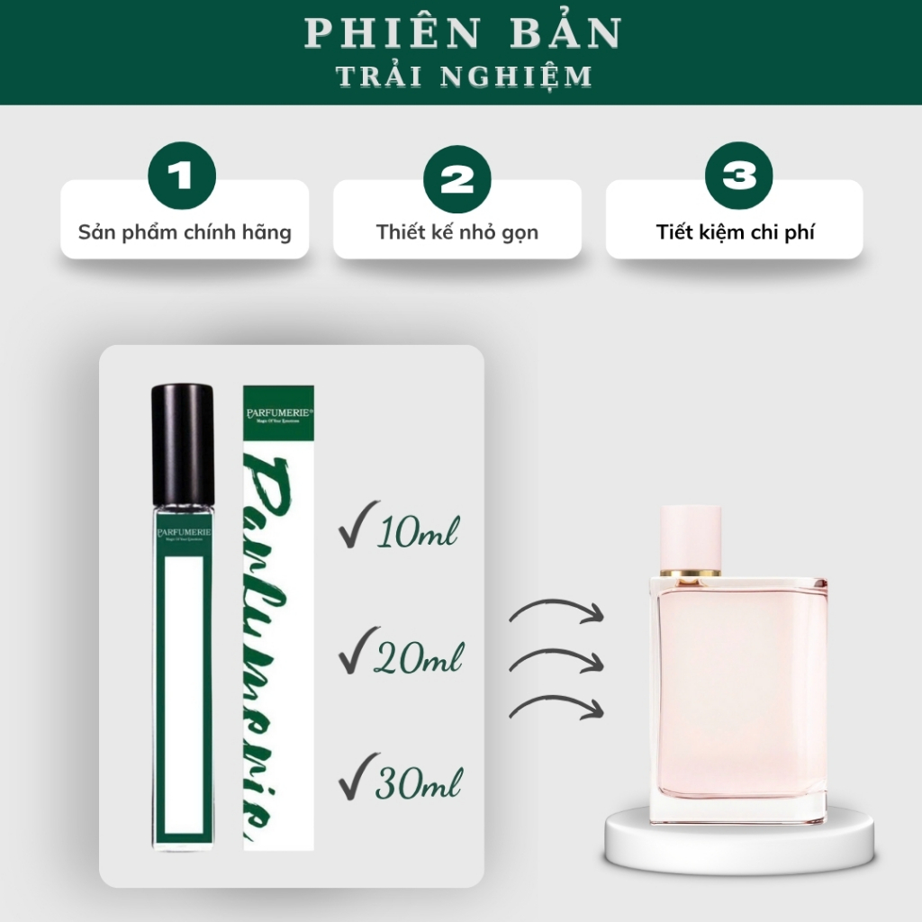 Nước hoa nữ thanh lịch BBR HER EDP phiên bản trải nghiệm chính hãng Parfumerievn