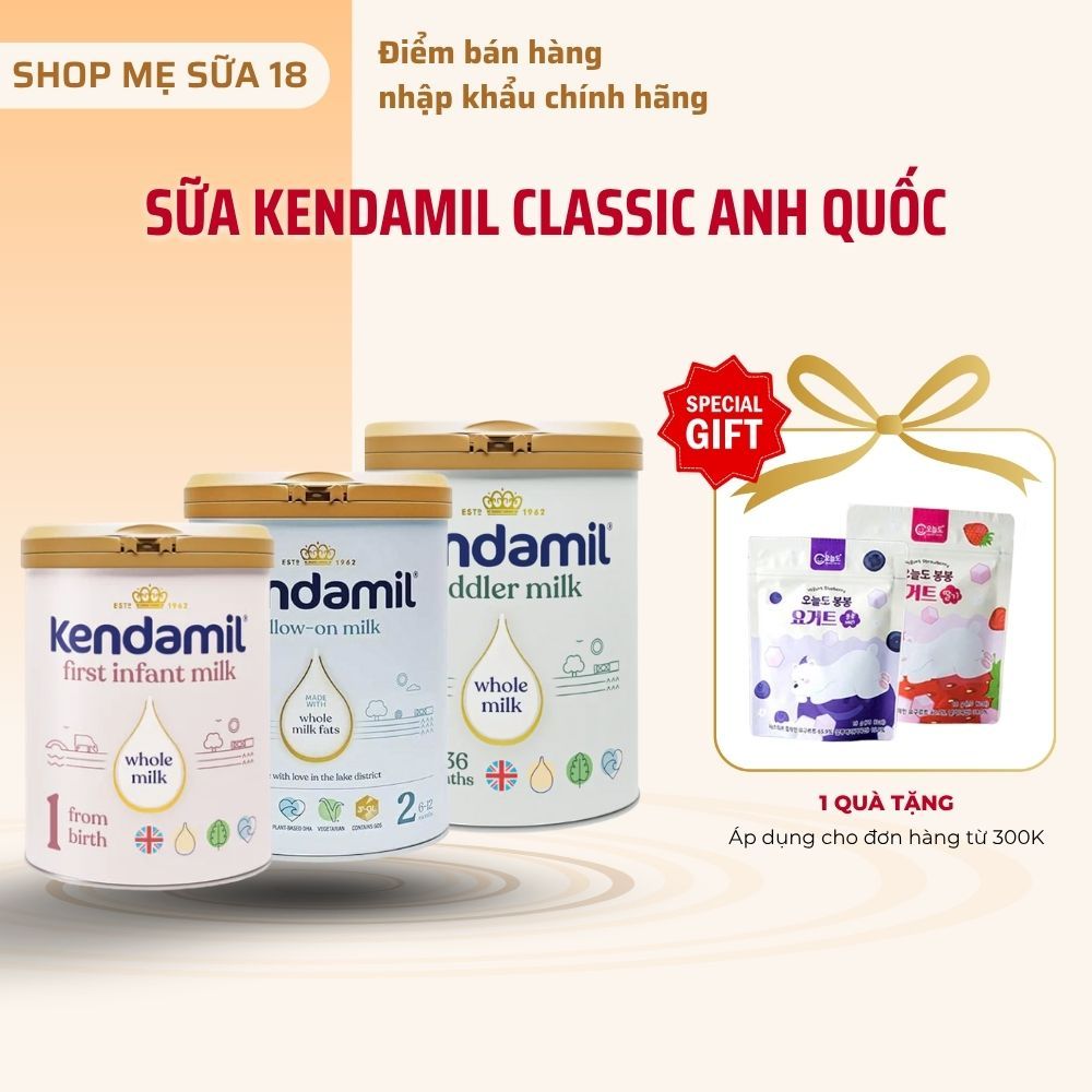 [DATE 2027] Sữa Công Thức Nguyên Kem Kendamil Classic Số 1 2 3 Anh Quốc Giúp Bé Phát Triển Toàn Diện