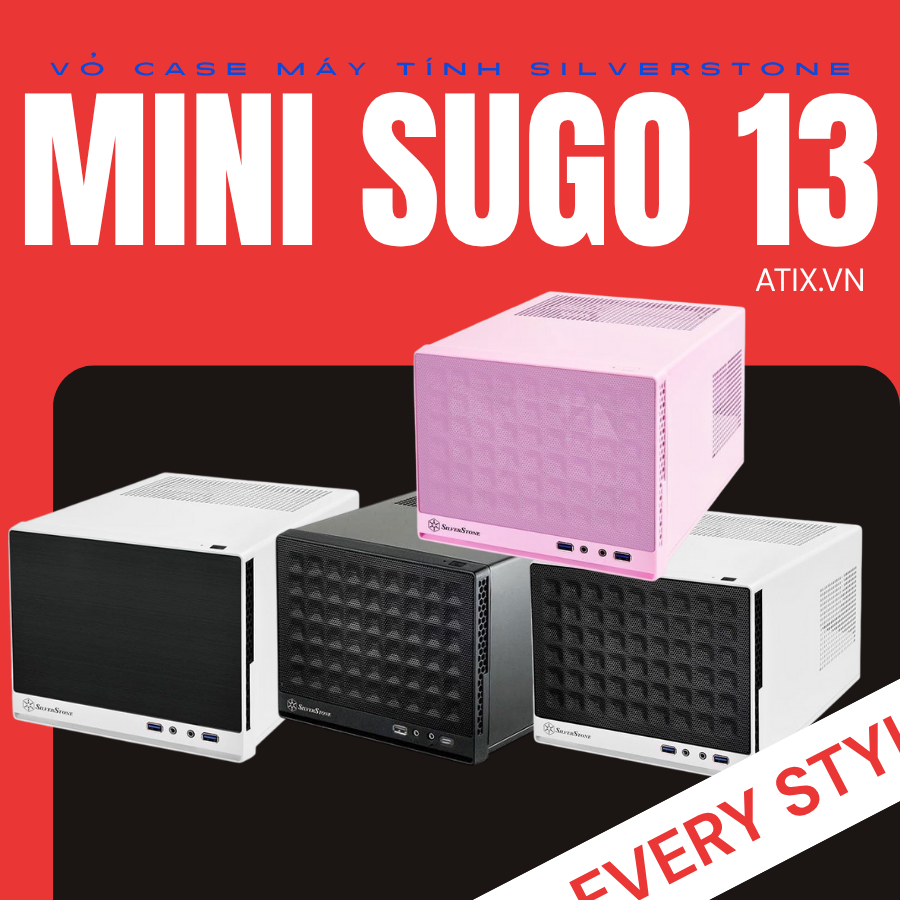 [Freeship hoả tốc] Vỏ máy tính case PC Mini Sugo Mini-ITX 13 độc lạ SILVER STONE [BH 12 Tháng]