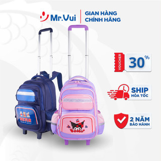  Balo kéo Mr Vui BLK 1057 in hình dễ thương cho bé cấp 1 học sinh tiểu học chống thấm cao cấp 