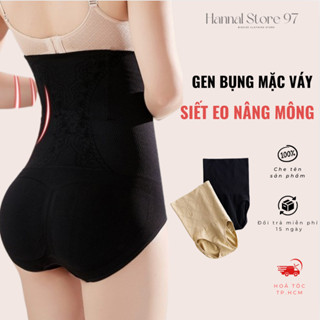   S-6XL  Quần Lót Gen BỤNG Định Hình Eo Dáng Lót Mặc Váy Ngắn–Cạp Cao,4 Thanh Chống Cuộn-NB01 