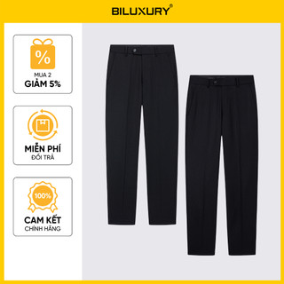   New 2025  Quần Âu Nam Quần Vest Nam 9QAUB520 9QAUB530 Biluxury Slimfit Chống Nhăn Co Giãn Bám Bẩn 