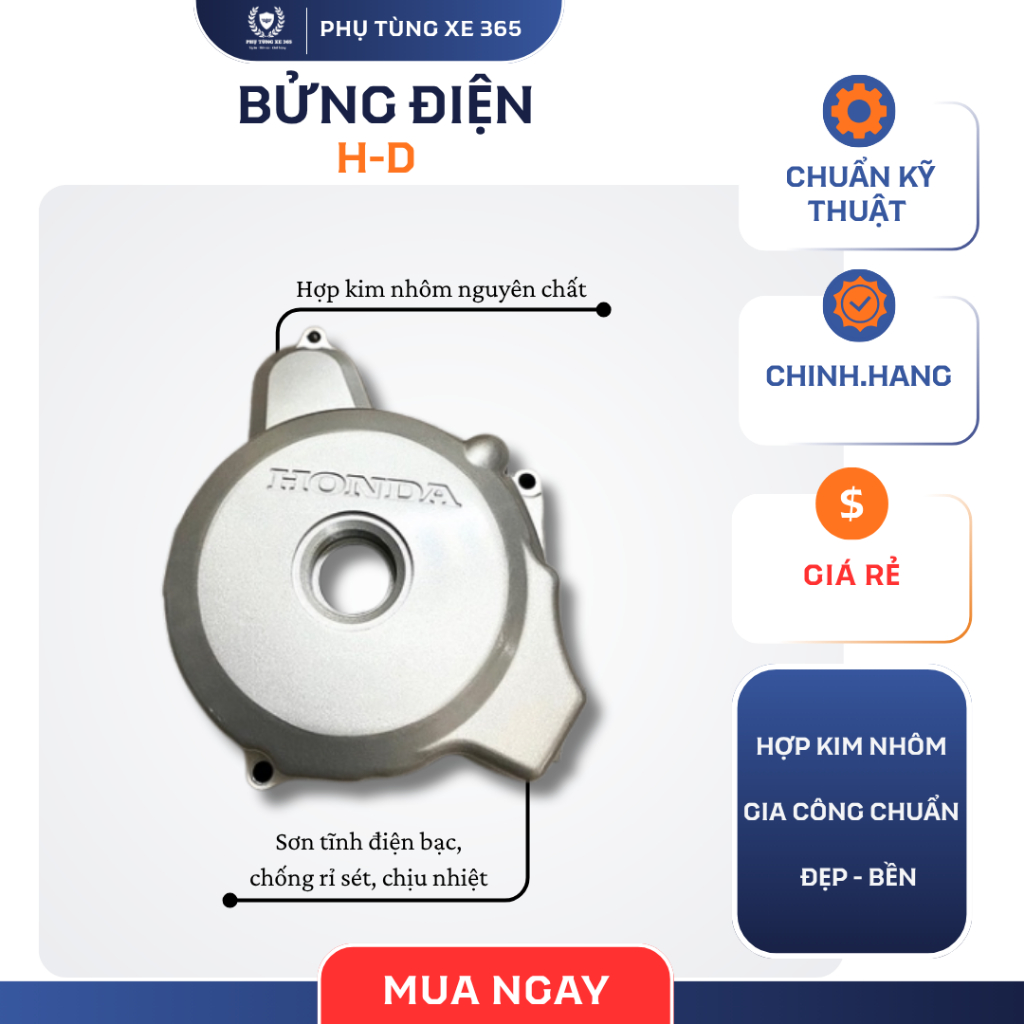 Bửng điện Dream Việt 11341-KFL-710 – Nhôm đúc zin, siêu bền & đẹp chuẩn hãng