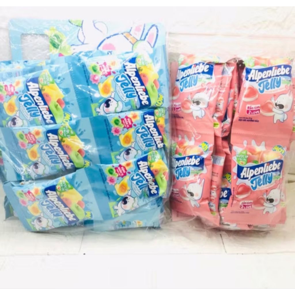 sét 10 gói kẹo dẻo alpenliebe