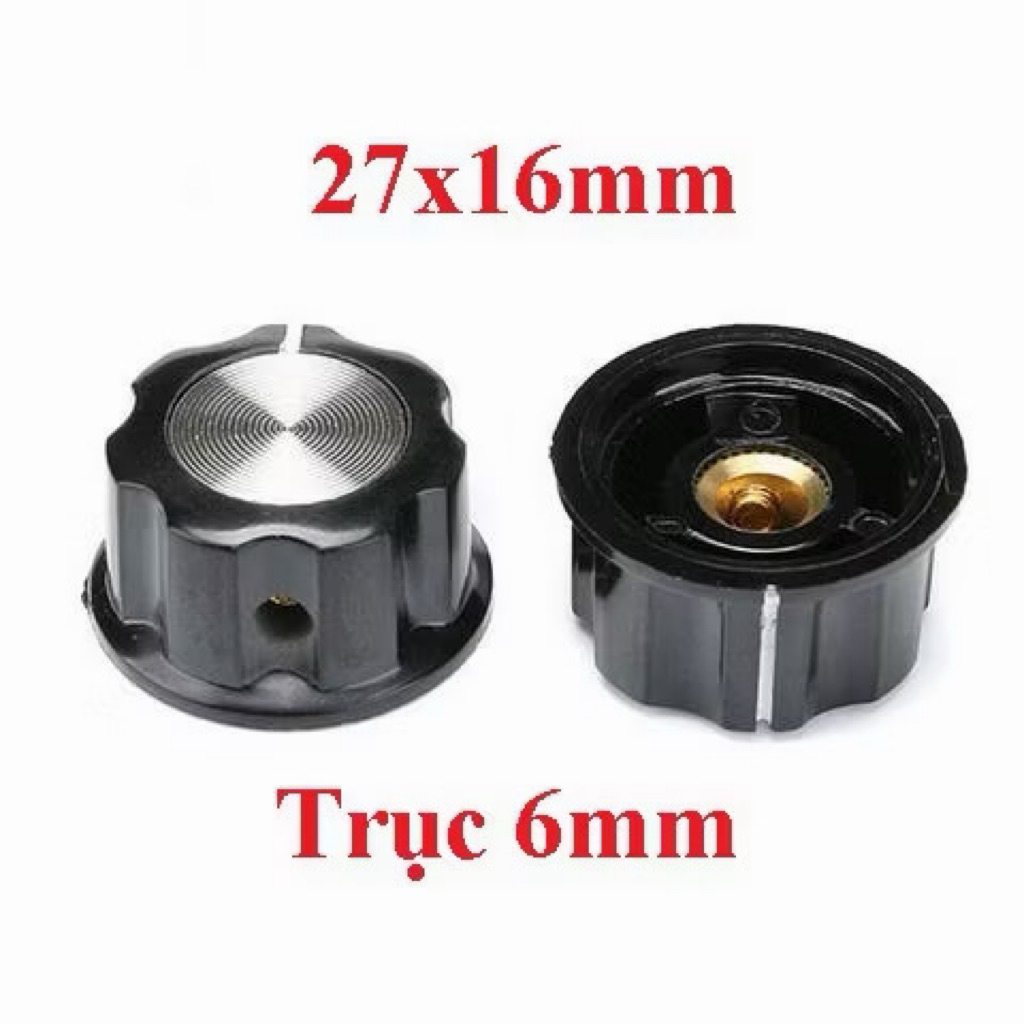 5 chiếc núm vặn chiết áp công suất2W 27x16mm trục 6mm