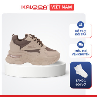  Giày Thể Thao Nữ Độn Đế Kaleea T127 Sneaker Tăng Chiều Cao 7cm Da Mềm 