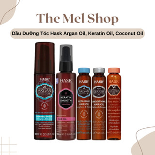  Dầu Dưỡng Phục Hồi Và Mềm Mượt Tóc Hask Argan Oil Keratin Oil Coconut Oil 