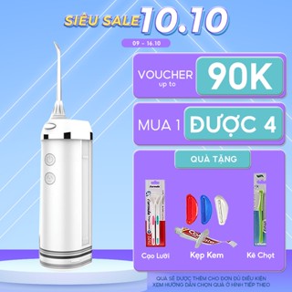 Tăm nước cầm tay H2ofloss HF-10 2025 ( HF6 mini). Bản nâng cấp với sạc Type C tiện lợi