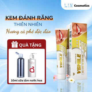  Kem đánh răng thảo dược Vsmile cho bé ngừa sâu răng nuốt được dùng cho người niềng răng 150g  tuýp 
