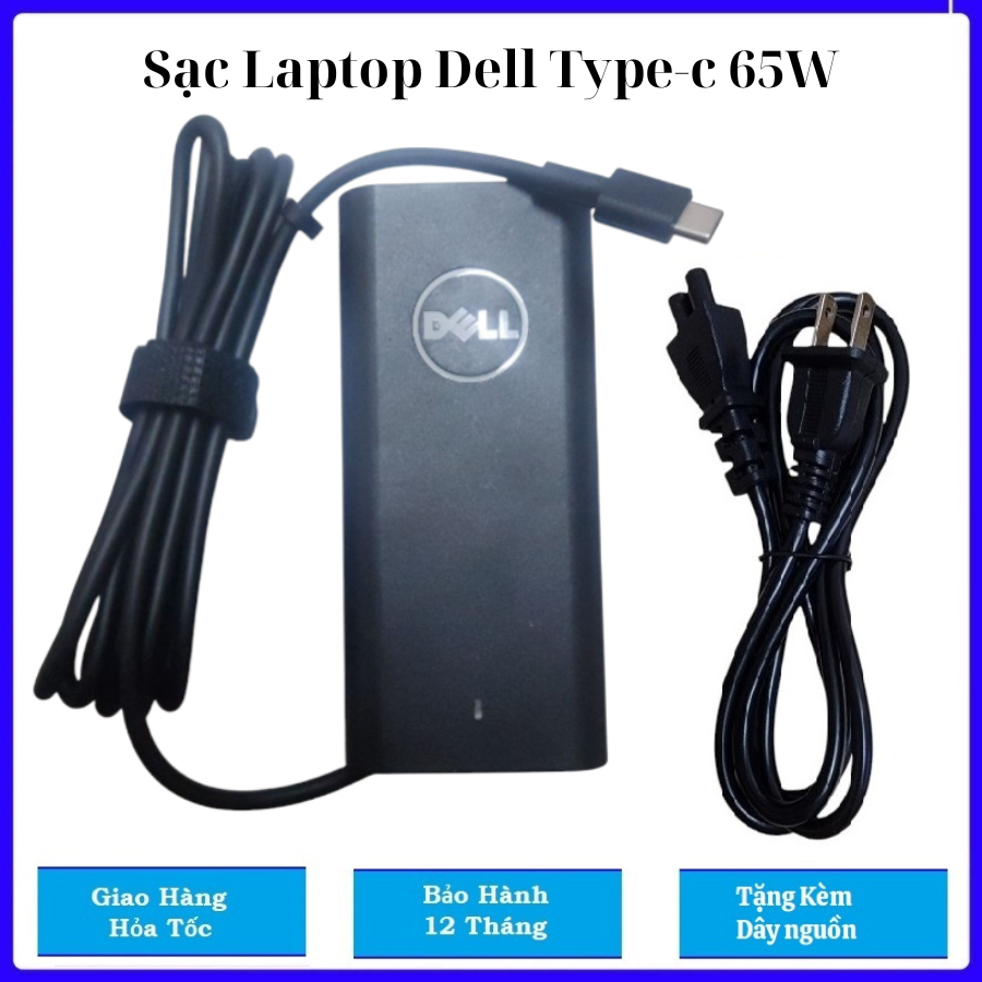 Sạc Laptop Dell chân Type-C công suất 65W-90W-130W
