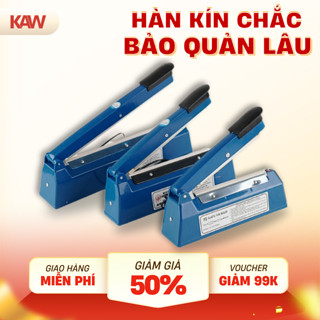 Máy hàn miệng túi ni lông túi zip dập tay KAW PFS 200 300 400 để bảo quản thực phẩm bọc sản phẩm bán hàng