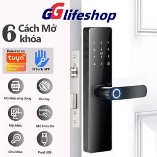 Khoá cửa vân tay Z17 ở khoá vân tay, Mật khẩu, Thẻ từ, dành cho cửa nhôm,Kính,Xingfa,Cửa Sắt, APP TUYA