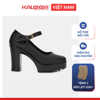  Giày Cao Gót Nữ Kaleea MO629 Cao 9 Phân Da Mềm Nhẹ Siêu Êm Thiết Kế Gót Trụ Vững Chắc KhôngTrượt 