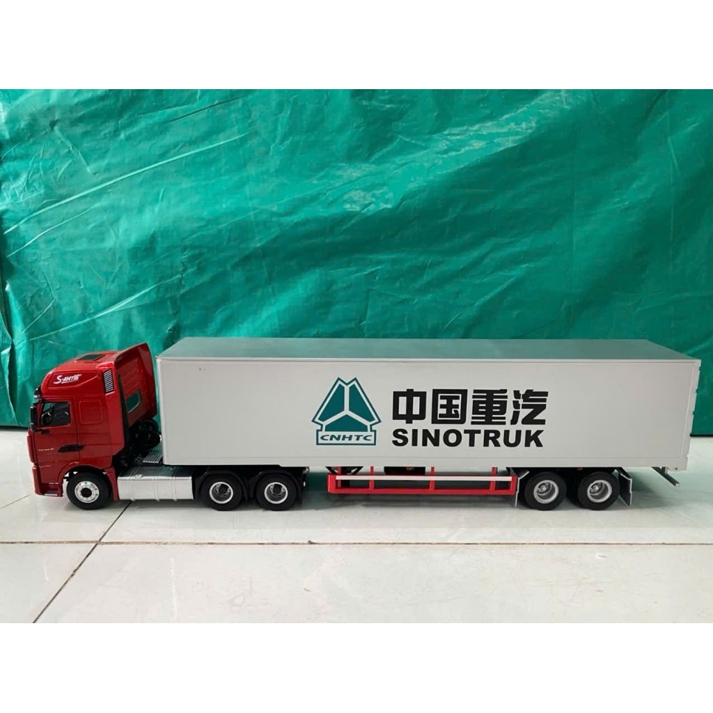 Mô hình xe Container Howo TH7 hợp kim 1:36