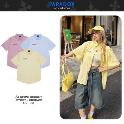 Áo sơ mi STRIPE Sọc Đỏ Xanh Vàng PARADOX SM4P1015