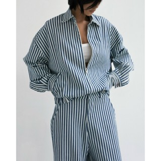  Normallife | DENIM TOP 05 Áo khoác denim vải sọc form oversize 