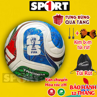  Quả bóng đá WC 25 26  Chung kết  Size 5 bóng đá đúc WC mẫu mới nhất + Tặng kim bơm túi lưới ,Bảo Hành 12 Tháng 