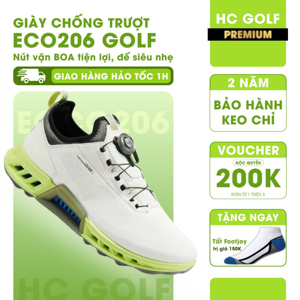  Giày golf nam E206 thoáng khí cao cấp giày thể thao nam giày đánh golf chống trơn thoải mái có núm xoay BOA - HC GOLF 
