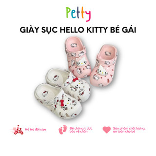 Giày Sục Hello Kitty Bé Gái, Dép Sục Trẻ Em Xốp Mềm Nhẹ Thoáng Khí Chân - PETTY Thời Trang Trẻ Em [6167]