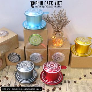 Combo 100 hộp đựng phin pha cà phê (kèm màng khò nhiệt cắt sẵn)