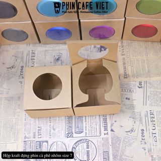Combo 100 hộp đựng phin pha cà phê (kèm màng khò nhiệt cắt sẵn)