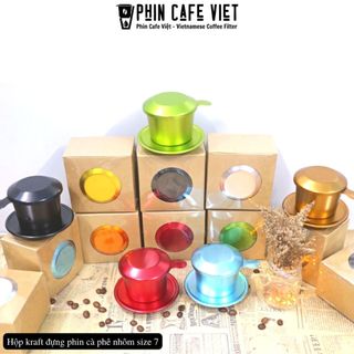 Combo 100 hộp đựng phin pha cà phê (kèm màng khò nhiệt cắt sẵn)