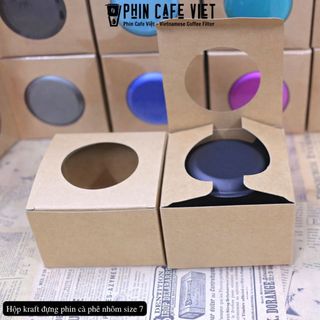 Combo 100 hộp đựng phin pha cà phê (kèm màng khò nhiệt cắt sẵn)