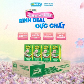 Sữa ca cao mầm lúa mạch đen VPMilk Nutrimalt 110ml (thùng 48 hộp)