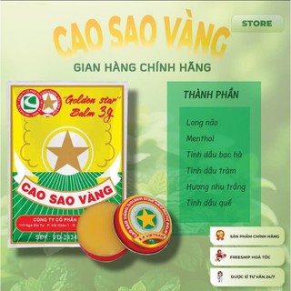  Combo 5 - 10 hũ Cao sao vàng 3g  Dầu cù là  DƯỢC TW3  DATE 2030  