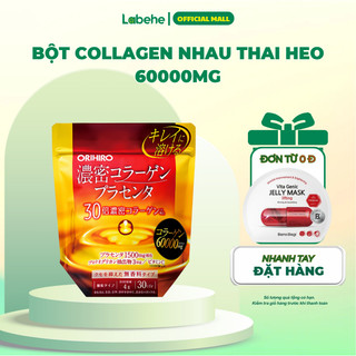  Bột Collagen Orihiro nhau thai heo 60000mg 1 gói 