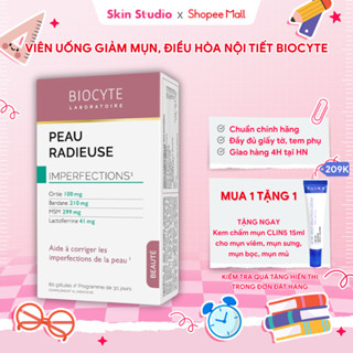 Viên uống giảm mụn đẹp da BOC Peau Radieuse Biocyte hộp 60 viên - Skin Studio