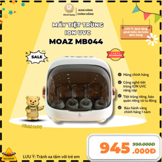 [Mẫu Mới]- Máy úp bình sữa, tiệt trùng sấy khô ION - UVC Moaz BéBé MB044 Michi Baby Bảo Hành 12 tháng-MC902 Cho Bé Trẻ
