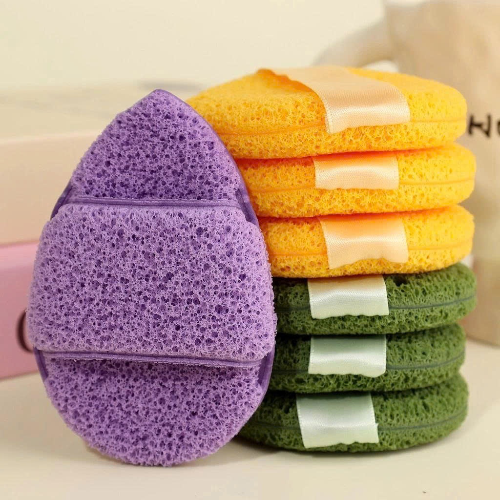 Combo 3 Miếng Bọt Biển Rửa Mặt Sâu Lỗ Chân Lông, Miếng Rửa Mặt Mềm Mại Thân Thiện Với Da 88841 SSR