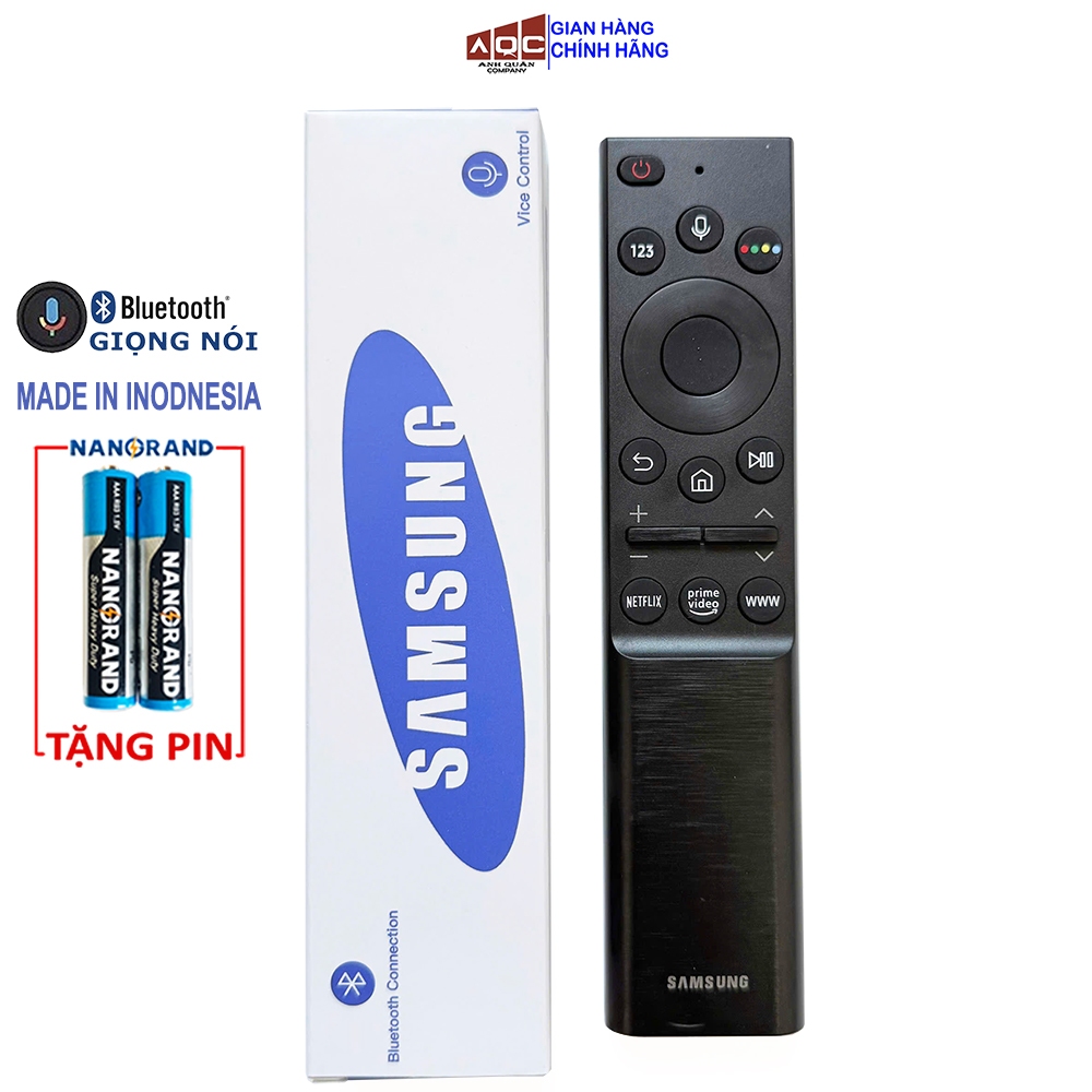 ĐIỀU KHIỂN TV SAMSUNG SMART Vuông Dẹt ĐA NĂNG TƯƠNG THÍCH TẤT CẢ CÁC MẪU TV [Loại Thẳng không micro]
