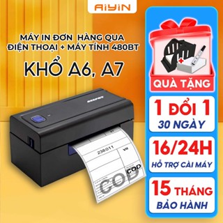 Máy In Nhiệt 480BT In Đơn Sàn TMĐT Khổ A6 A7,Máy In Đơn Hàng, In Mã Vận Chuyển, Tem, Logo, Minicode