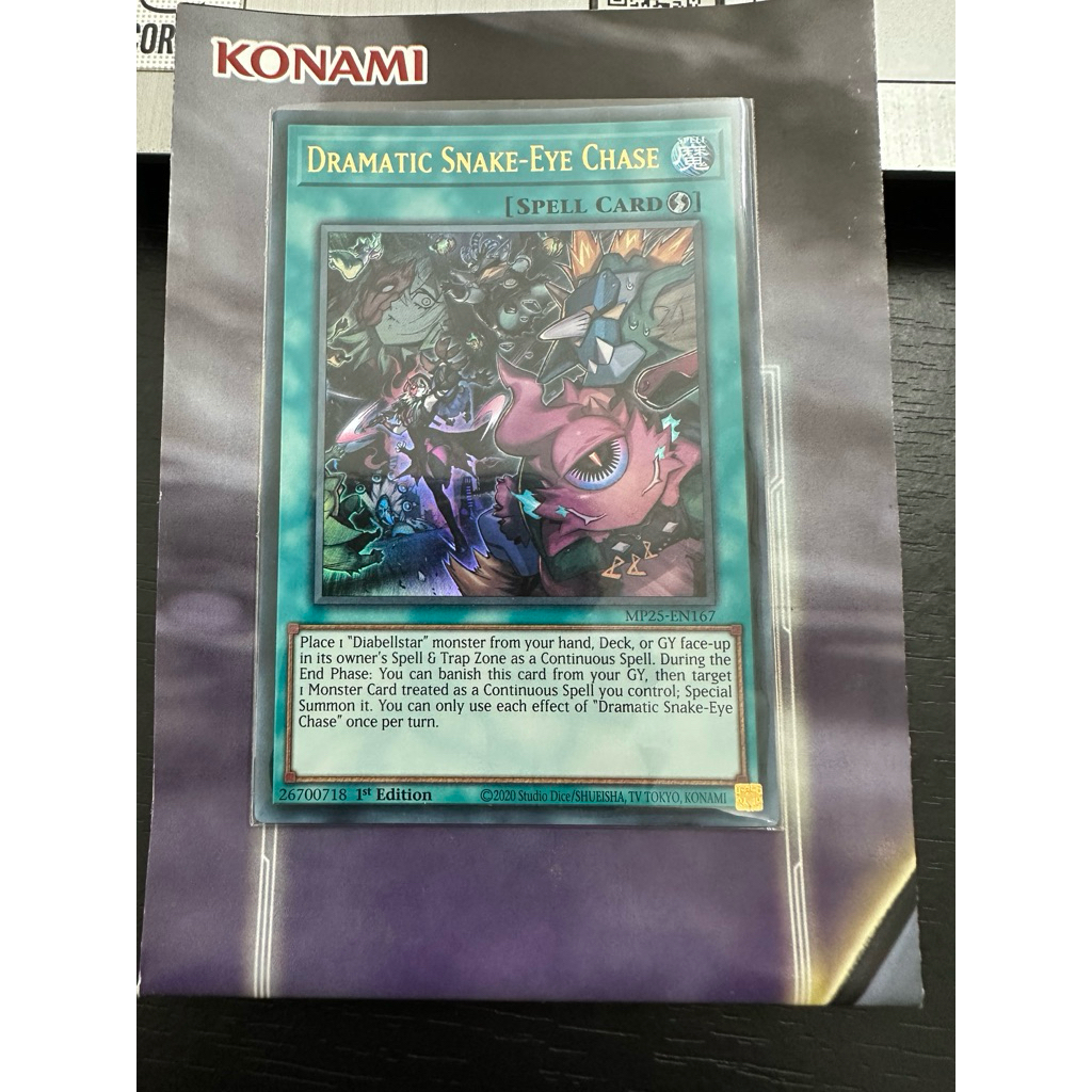 Thẻ bài Yugioh Dramatic Snake-Eye Chase (Real Card)