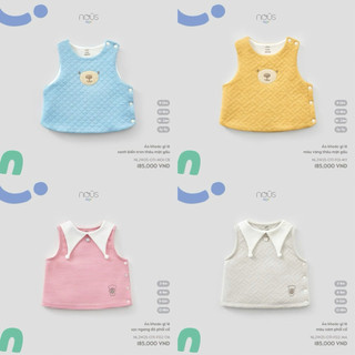 [Nous mini] Áo gile thu đông cho bé 5-13kg chính hãng Nous