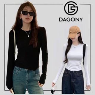  Áo thun dài tay nữ Vải Thun Gân Tăm Form Ôm Phong cách trẻ trung phù hợp đi làm đi chơi dễ mix đồ 