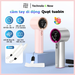 ❄️2026Quạt Mới Hoàn Toàn❄️LED Màn hình Quạt cầm tay Tiện Lợi Quạt Turbo tốc độ cao Quạt Mini Nhỏ Gọn