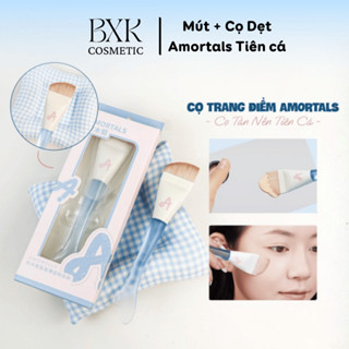  Cọ Dàn Nền AMORTALS Cọ Dẹt Nàng Tiên Cá Siêu Mỏng Cọ Đầu Phẳng Tán Kem Nền Chính Hãng Cao Cấp BXK 