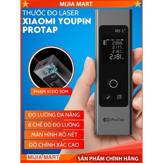  Thước đo laser XlAOMl YOUPIN PROTAP thước đo góc khảo sát công trình phạm vi đo 50m 9 chế độ đo thông minh 