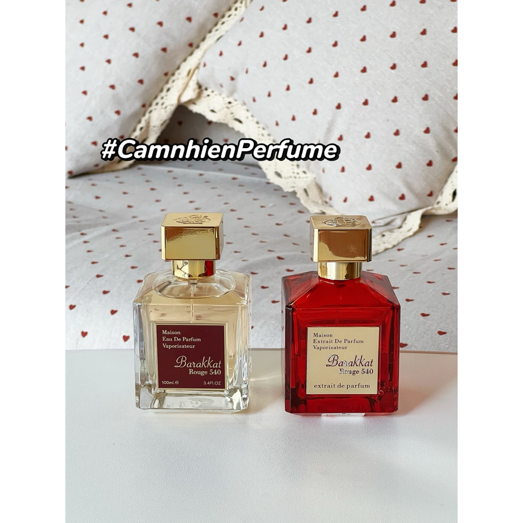Nước hoa unisex Barakkat Rouge 540 & Rouge 540 Extrait – Hương ngọt sang, cuốn hút, bản dupe Baccara