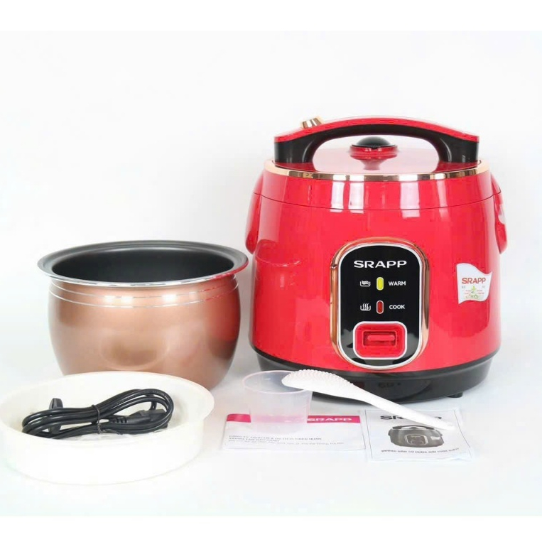 Nồi cơm điện SHAHP Mini 1L 1.2L 1.8L nấu cơm ngon, chống dính, tiết kiệm điện – Tặng vỉ hấp