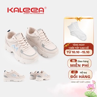 Kaleea - Giày Thể Thao, Giày Sneaker Nữ Độn Đế Thoáng Khí Thoải Mái Cao 5cm - T154