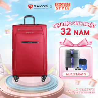 Vali Kéo Vải Du Lịch SAKOS VIVIAN 7 - Size L (28inch)/ Ký Gửi (Đại) - Khóa TSA - Chống Thấm, Trượt Nước