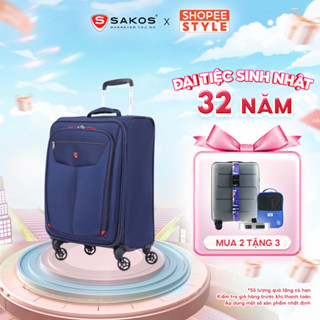Vali Kéo Vải Du Lịch SAKOS WINNER 5 - Size S (20inch)/ Xách Tay (Cabin) - Khóa TSA - Chống Thấm, Trượt Nước