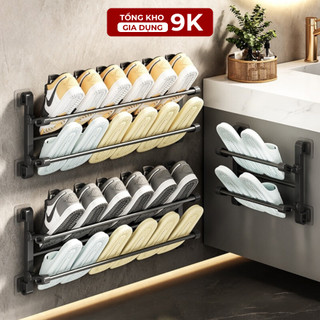  Kệ Để Giày Dép Gắn Tường Đa Năng Gập Gọn Kệ Không Cần Khoan Đục Dán Tường Chắc Chắn Tiết Kiệm DiệnTi 