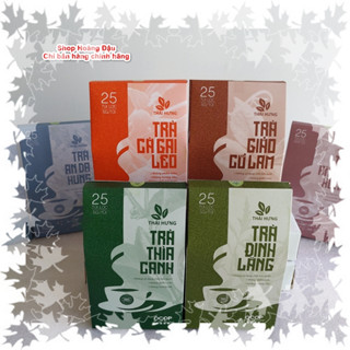 Combo 5 hộp Trà thìa canh, Trà đinh lăng, Trà giảo cổ lam, Trà cà gai leo