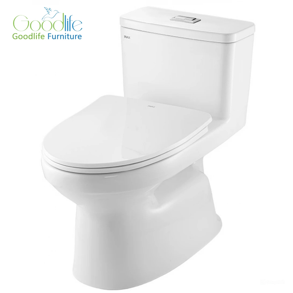 Bồn Cầu INAX AC-969VN-2 (AC969VN-2) 1 Khối Aqua Ceramic Nắp CF-600VS