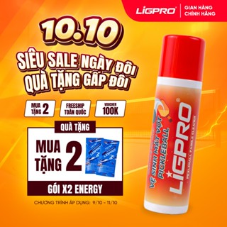 Bình Xịt Vệ Sinh Vợt Pickleball Bọt Tuyết NANO BẠC LIGPRO 200ml Làm Sạch Và Chống Trầy Mặt Vợt